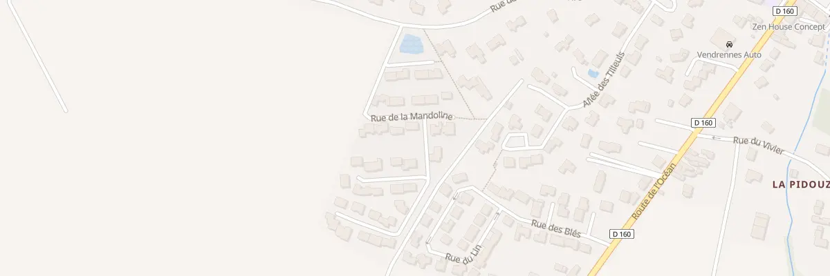 Plan du 8 Rue de la Mandoline à Vendrennes