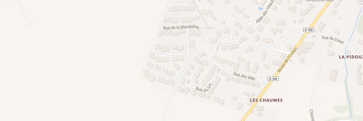 Plan du 3 Rue du Hautbois à Vendrennes