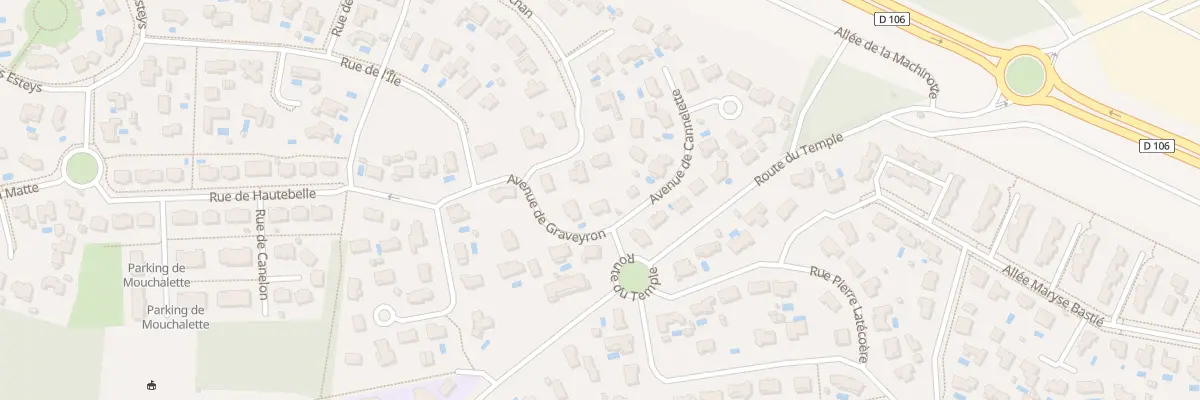 Plan du 2 Av de Graveyron à Arès