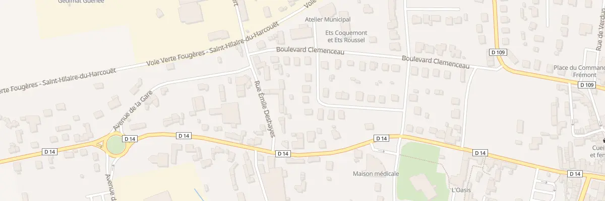 Plan du 11 Rue du Guesclin à Louvigné-du-Désert