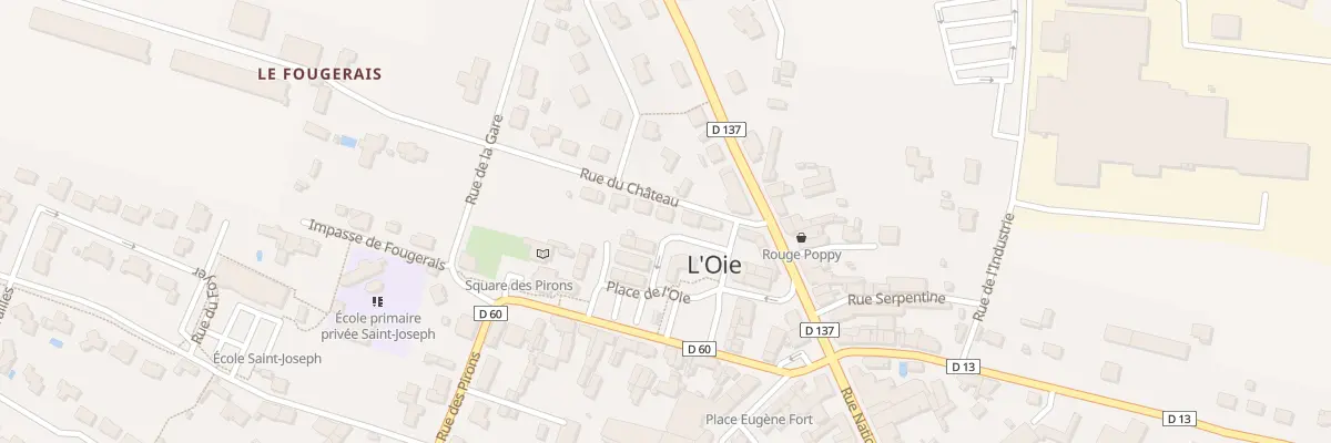 Plan du 8 Rue du château à L’Oie