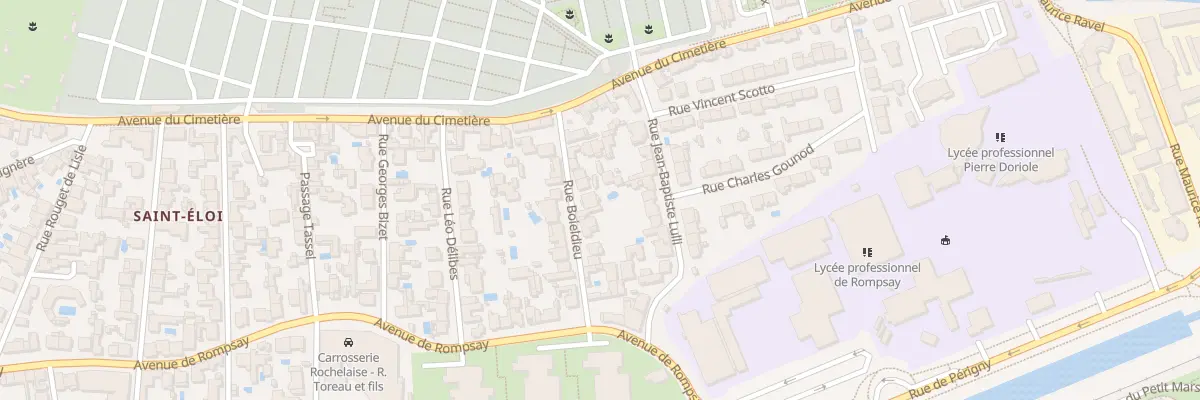 Plan du 13 Rue Boieldieu à La Rochelle