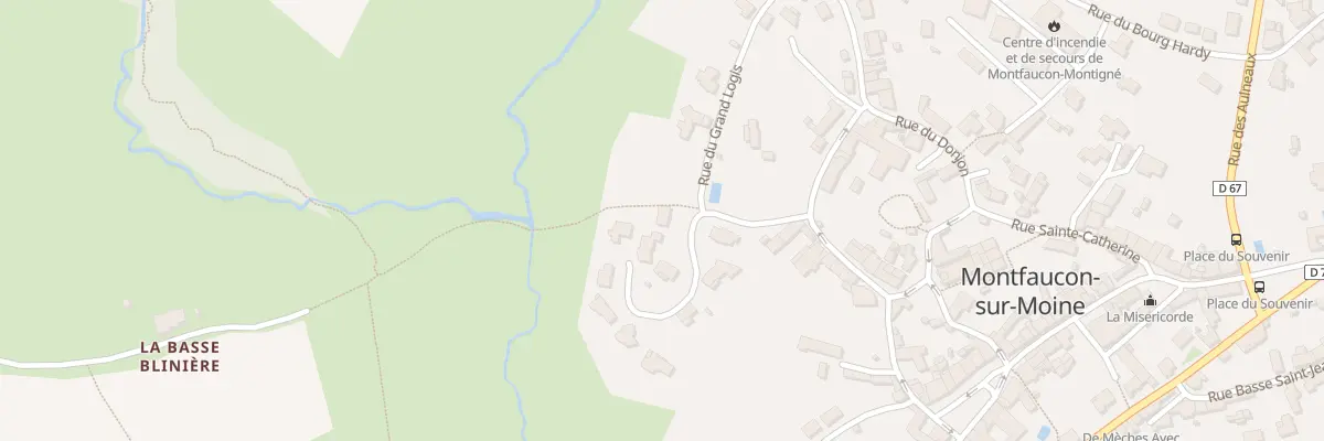 Plan du 2 Rue des Barons (Montfaucon) à Sèvremoine