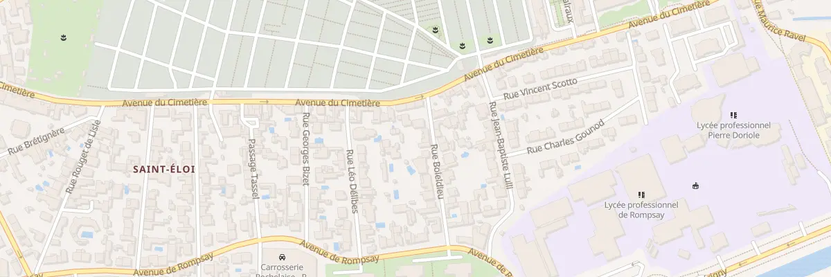 Plan du 8 Rue Boieldieu à La Rochelle