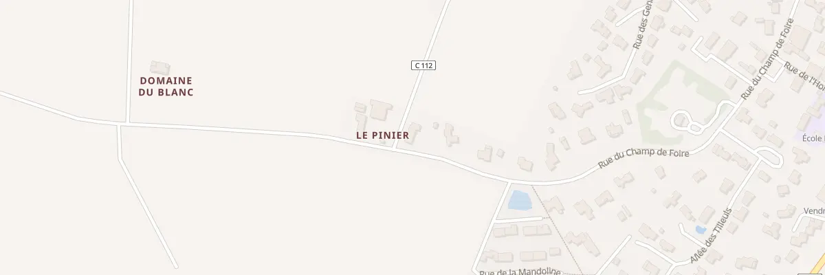 Plan du 6 Le Pinier à Vendrennes