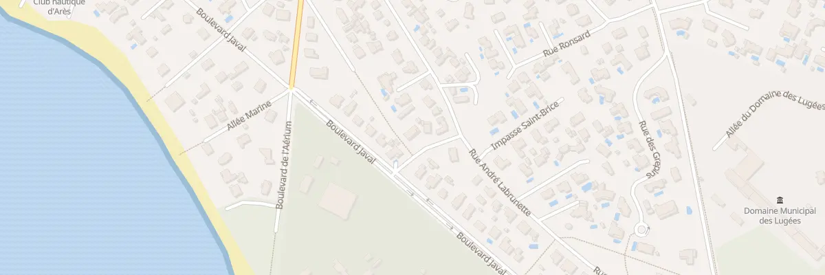 Plan du 1 Rue André Labrunette à Arès