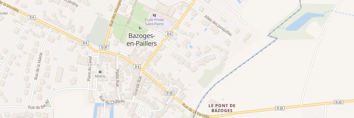 Plan du 6 All des Pins à Bazoges-en-Paillers