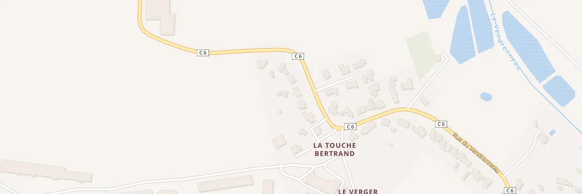 Plan du 17 La Touche Bertrand à Vendrennes