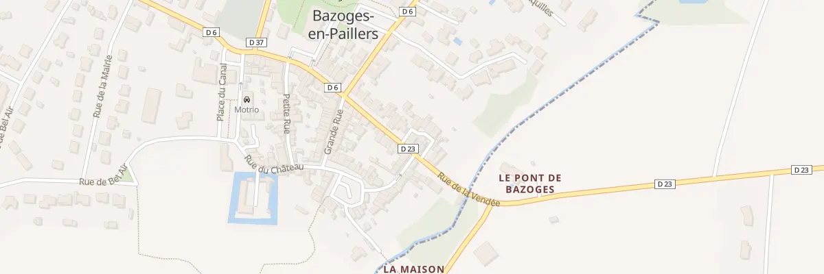 Plan du 8 Rue de la Vendée à Bazoges-en-Paillers
