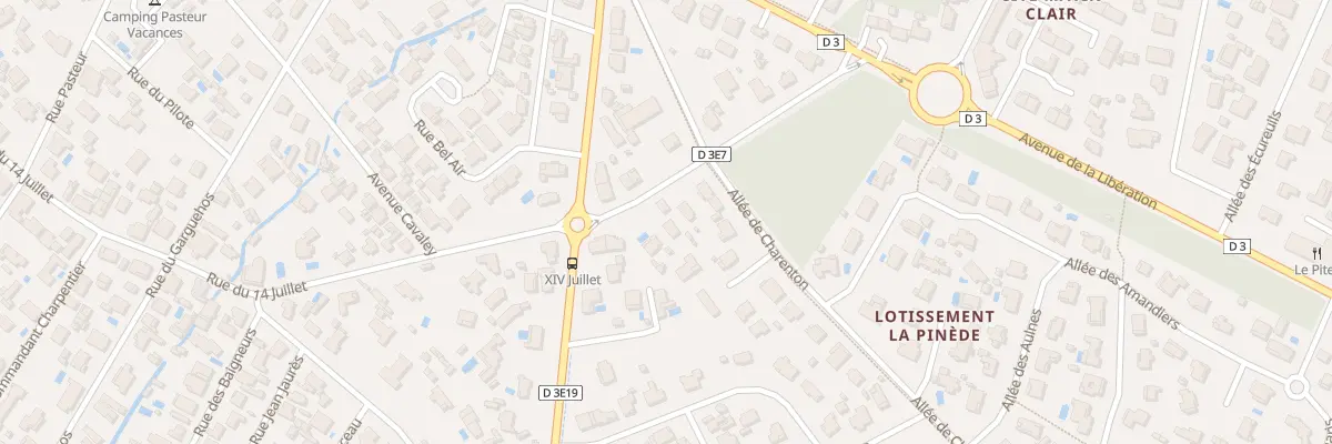 Plan du 68 Rue du Quatorze Juillet à Arès