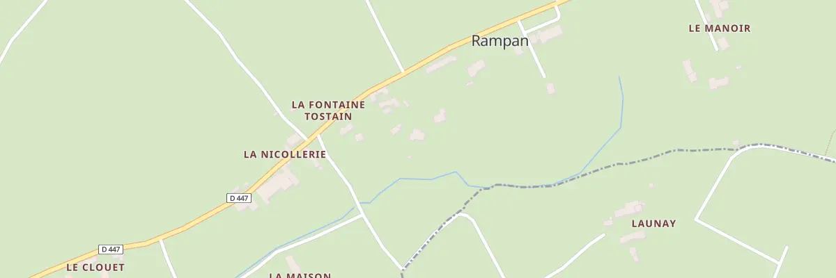 Plan du 12 La Fontaine Tostain à Rampan