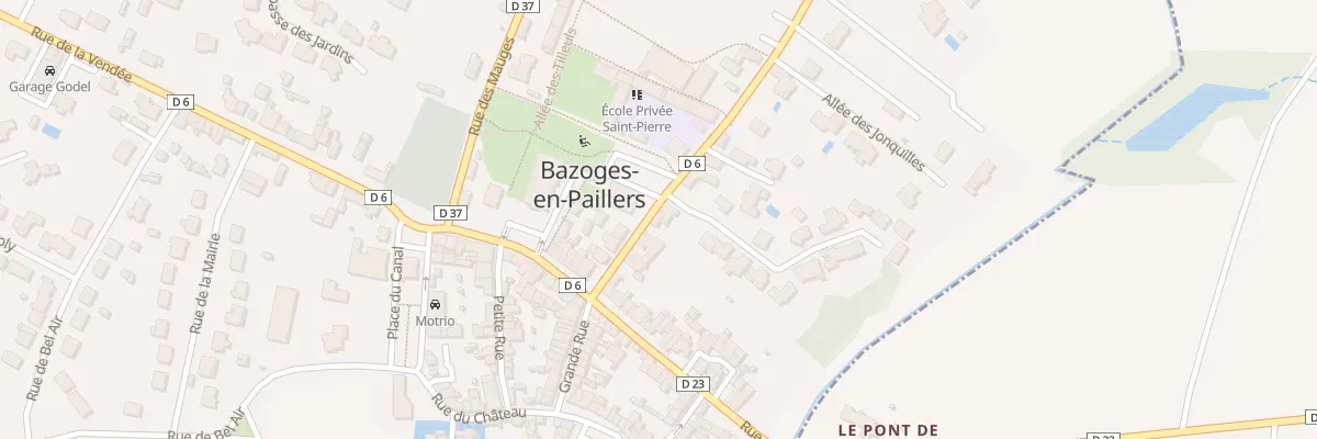 Plan du 8 Rue d’anjou à Bazoges-en-Paillers