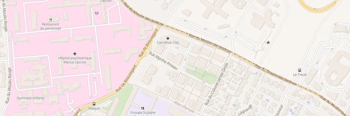 Plan du 5 Rue Marthe Pineau à La Rochelle