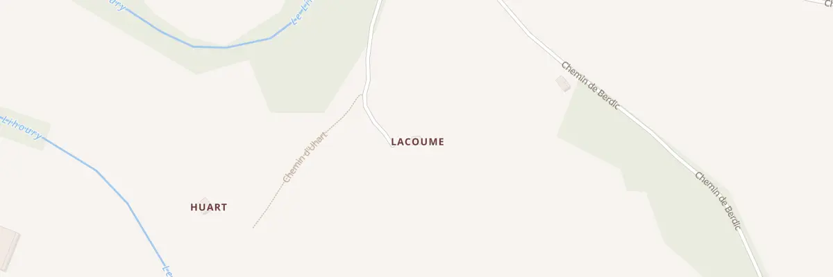Plan du 405 Che Lacoume à Bidache