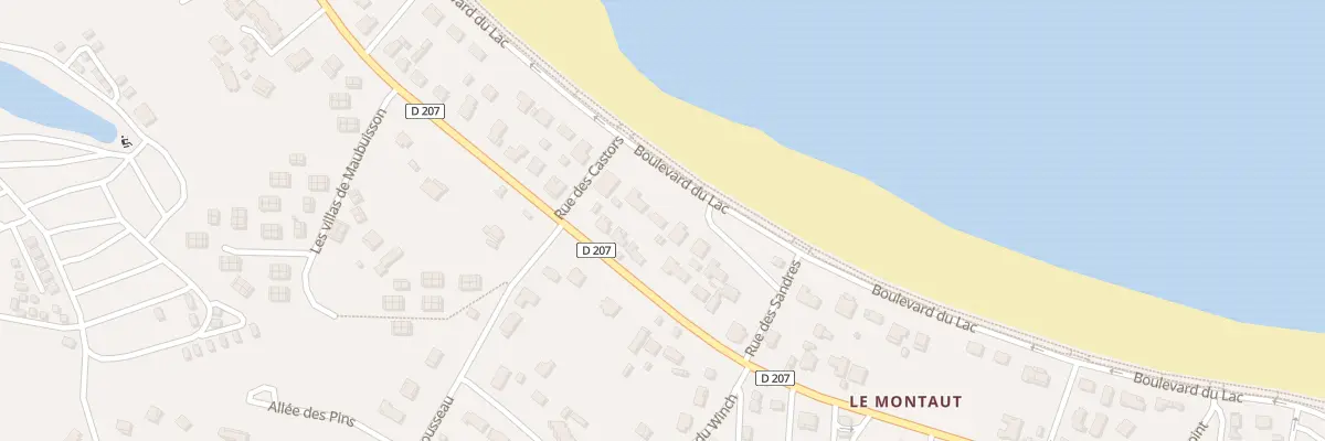 Plan du 39 Bd du Lac à Carcans