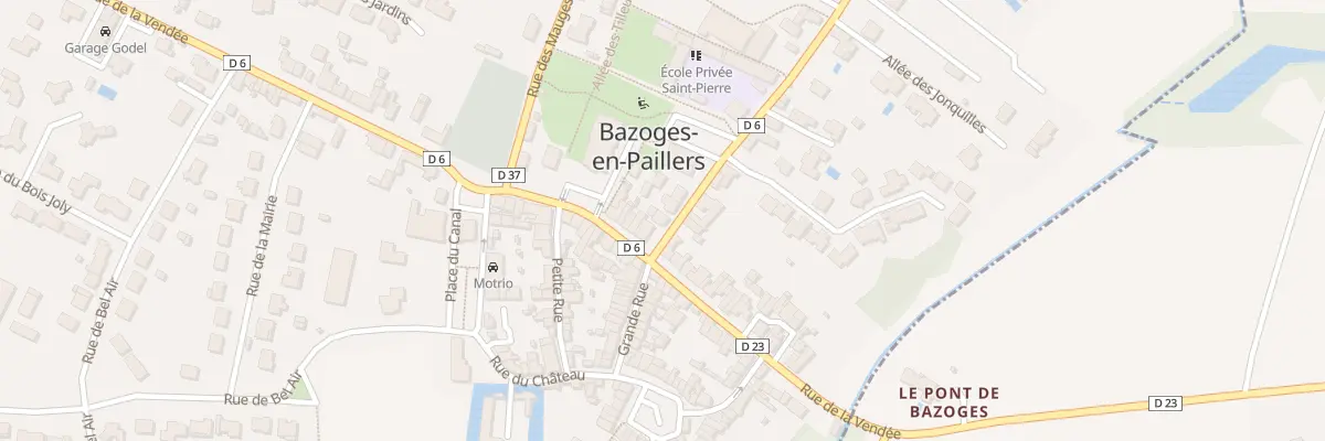 Plan du 7 Rue d’anjou à Bazoges-en-Paillers