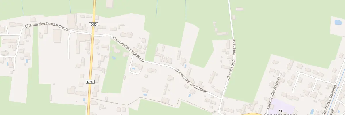 Plan du 6 Che des Neuf Pieds à Champagné-les-Marais