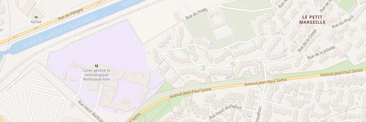 Plan du 30 Rue Marcel Pagnol à La Rochelle