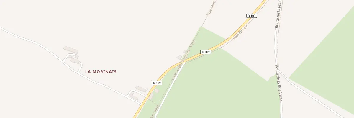 Plan du 1733 La Morinais à Luitré-Dompierre
