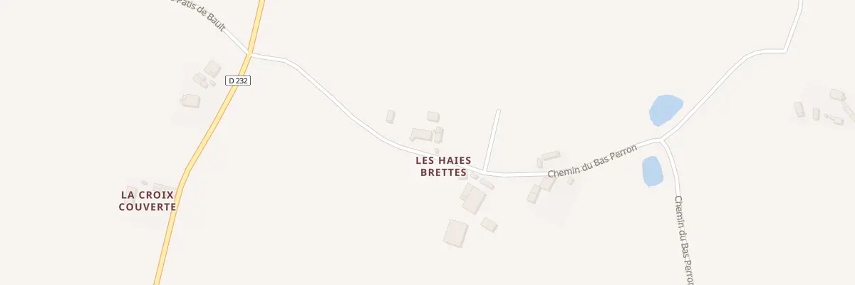 Plan du 233 Che du Bas Perron à Fontaine-Couverte