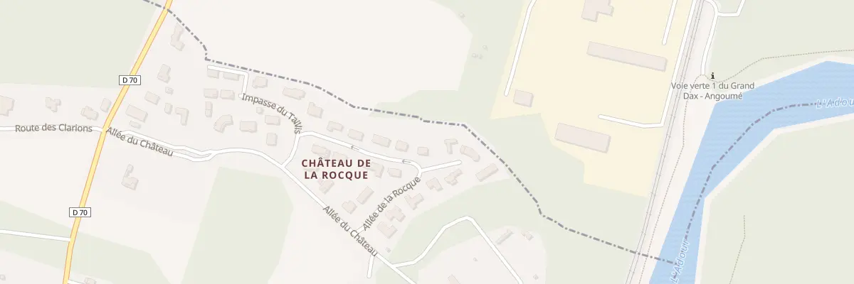Plan du 187 All de la Rocque à Rivière-Saas-et-Gourby