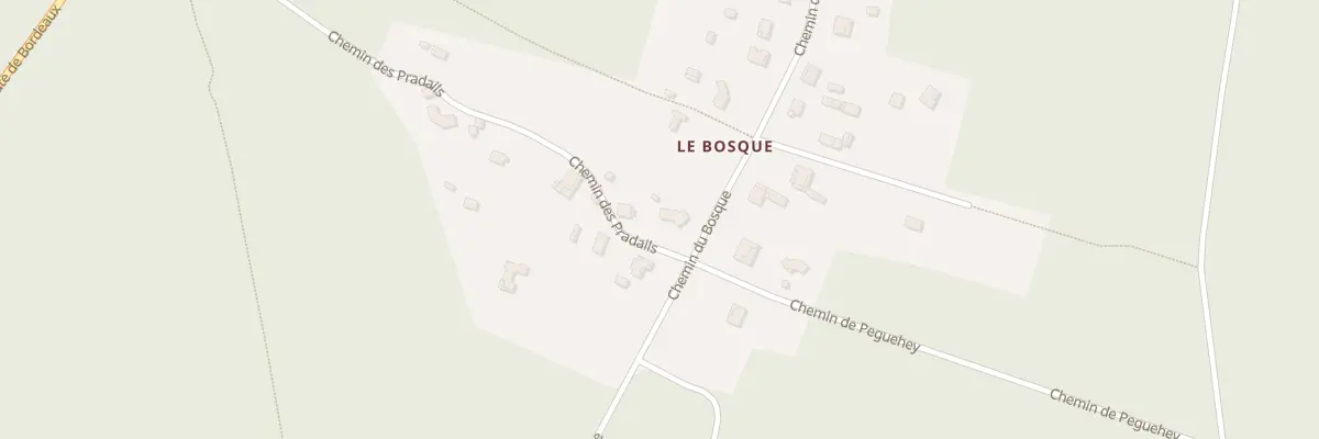 Plan du 28 Che des Pradails à Biscarrosse