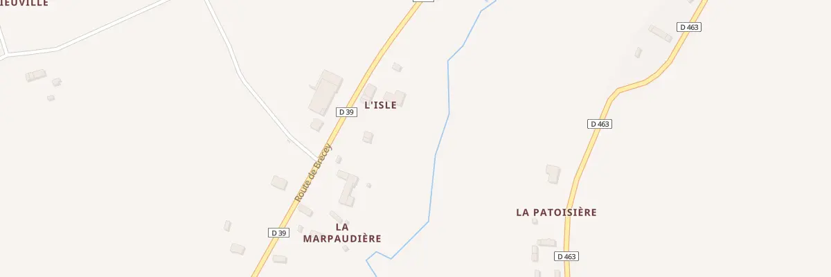 Plan du 5 Rte de Brécey à Saint-Laurent-de-Cuves