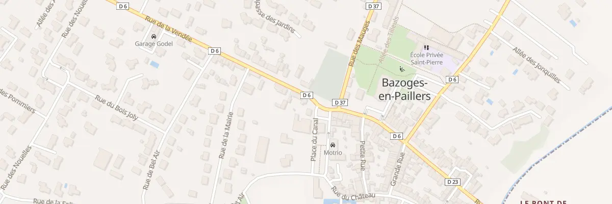 Plan du 49 Rue de la Vendée à Bazoges-en-Paillers
