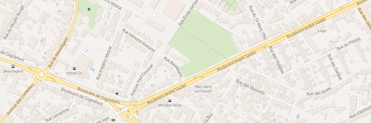 Plan du 6 Rue Baudelaire à La Rochelle