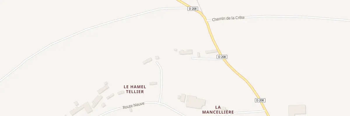 Plan du 5074 Hamel au Tellier à Montabot