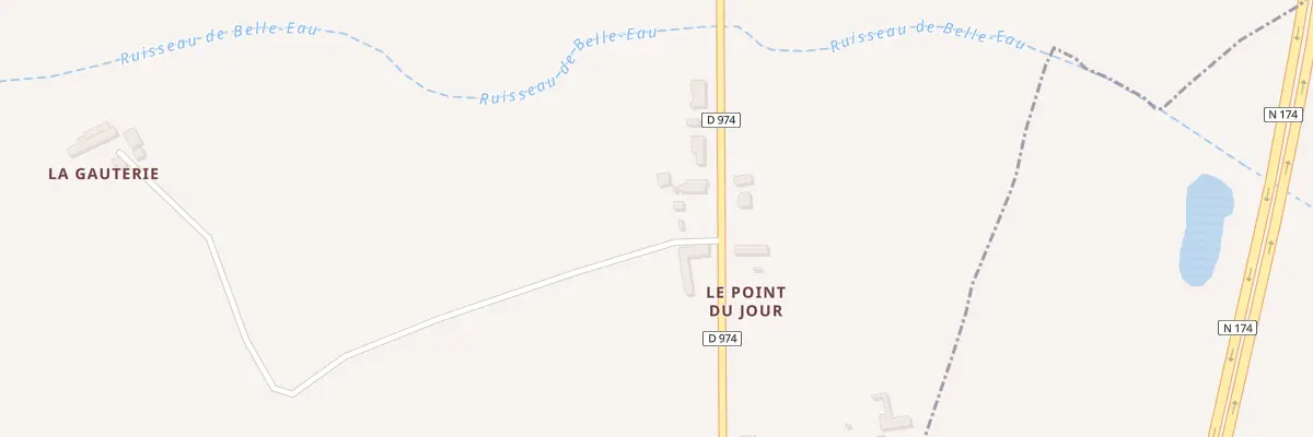 Plan du 6 Le Point du Jour au Dézert