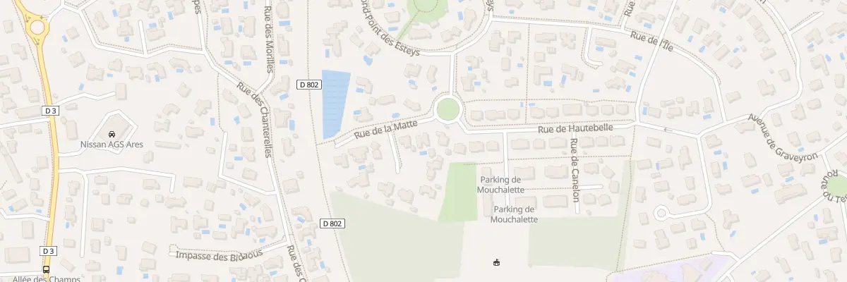Plan du 3 Rue de la Matte à Arès