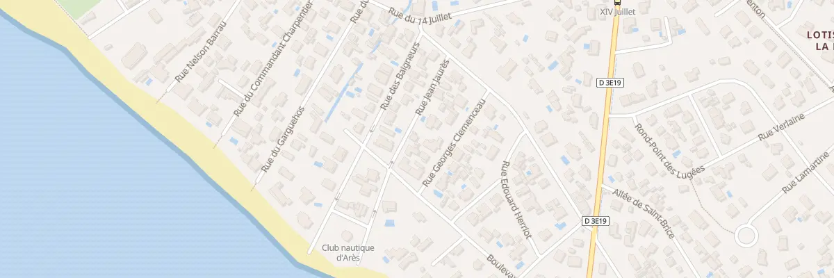 Plan du 2 Rue Jean Jaurès à Arès