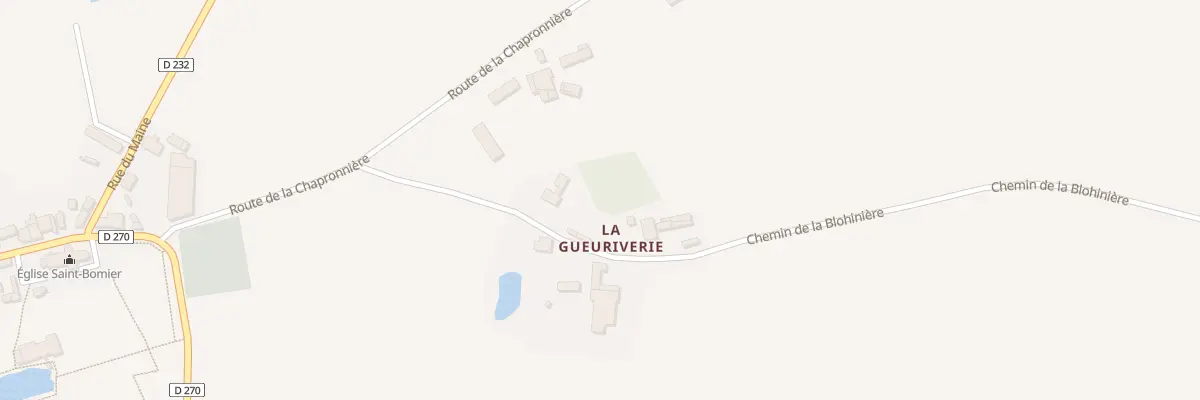 Plan du 205 Che de la Blohiniere à Fontaine-Couverte