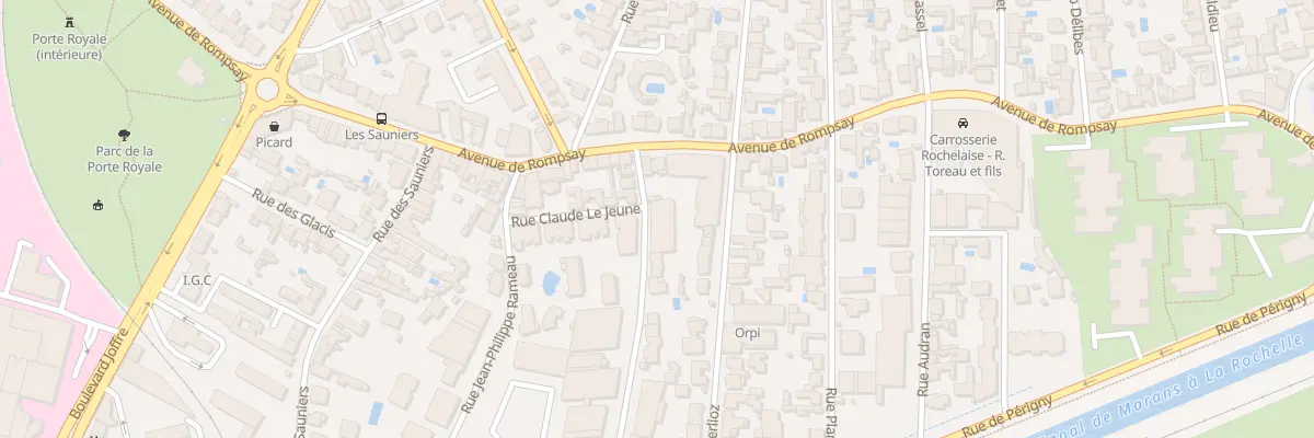 Plan du 11 Rue Debussy à La Rochelle