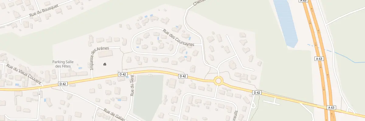 Plan du 380 Rue des Coursayres à Castets