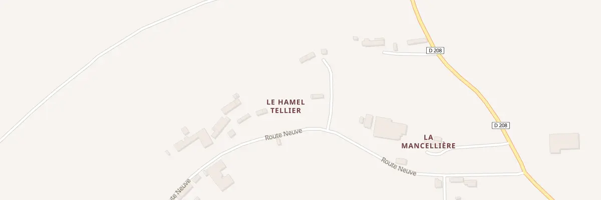 Plan du 5072 Hamel au Tellier à Montabot