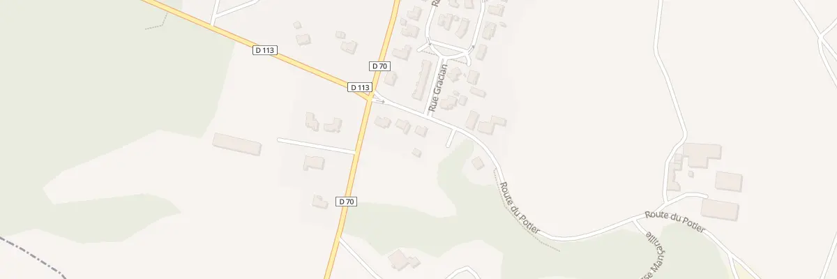 Plan du 74 Rte du Potier à Angoumé
