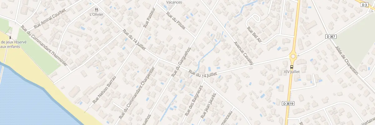 Plan du 35 Rue du Quatorze Juillet à Arès