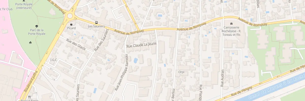 Plan du 8 Rue Debussy à La Rochelle