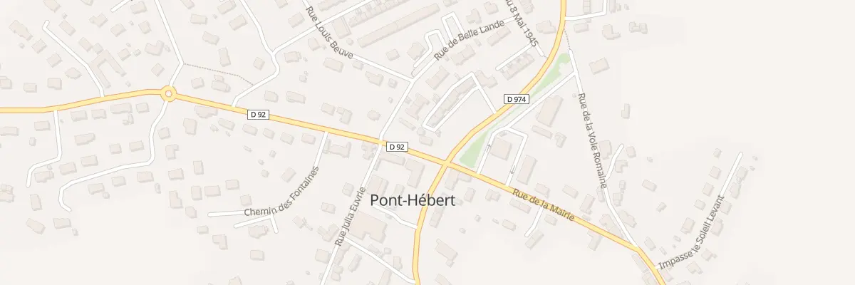 Plan du 2 Rue d’Esglandes à Pont-Hébert