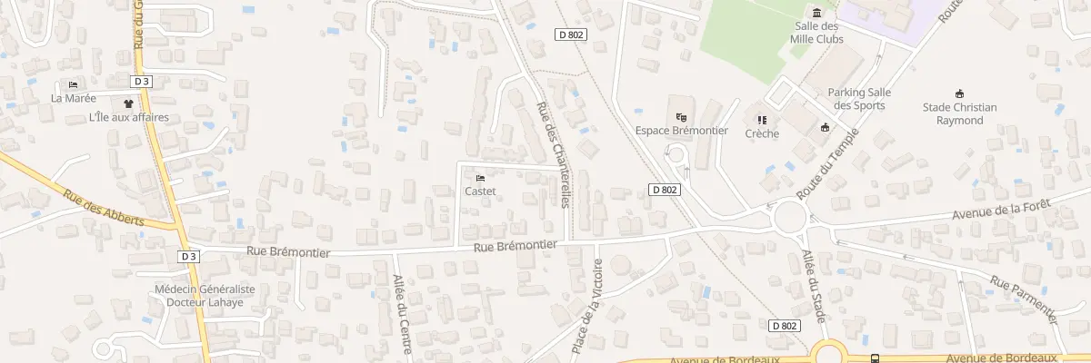 Plan du 33T Rue Bremontier à Arès