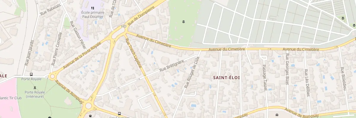 Plan du 25 Rue Brétignière à La Rochelle