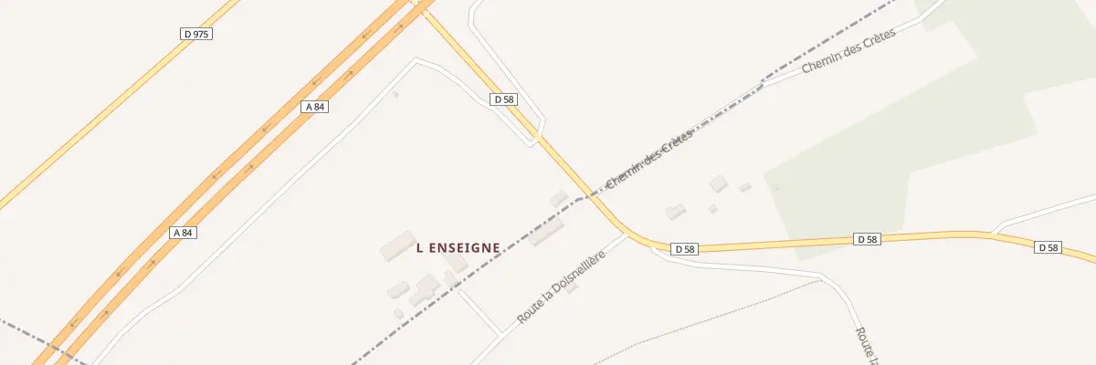 Plan du 318 Rte de Montbray à Margueray
