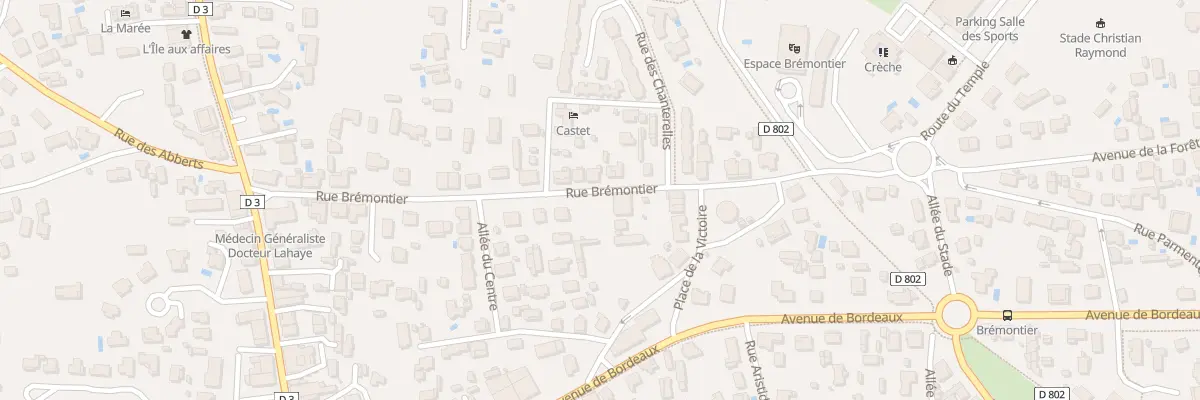 Plan du 22 Rue Bremontier à Arès