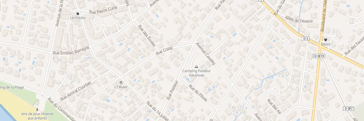 Plan du 13 Rue Pasteur à Arès
