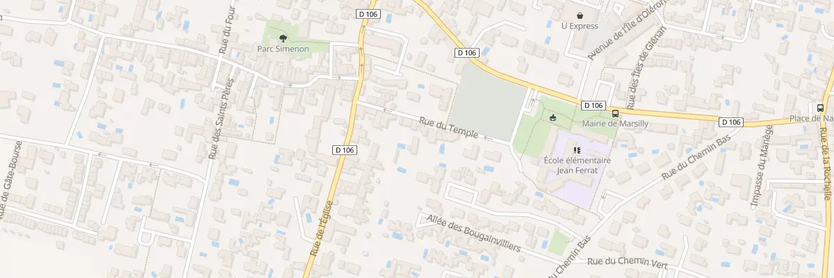 Plan du 11B Rue du Temple à Marsilly