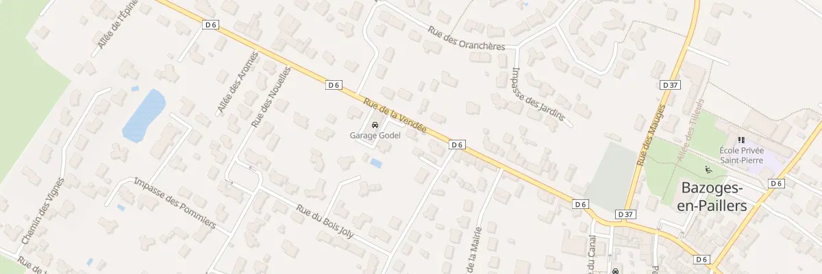 Plan du 75 Rue de la Vendée à Bazoges-en-Paillers