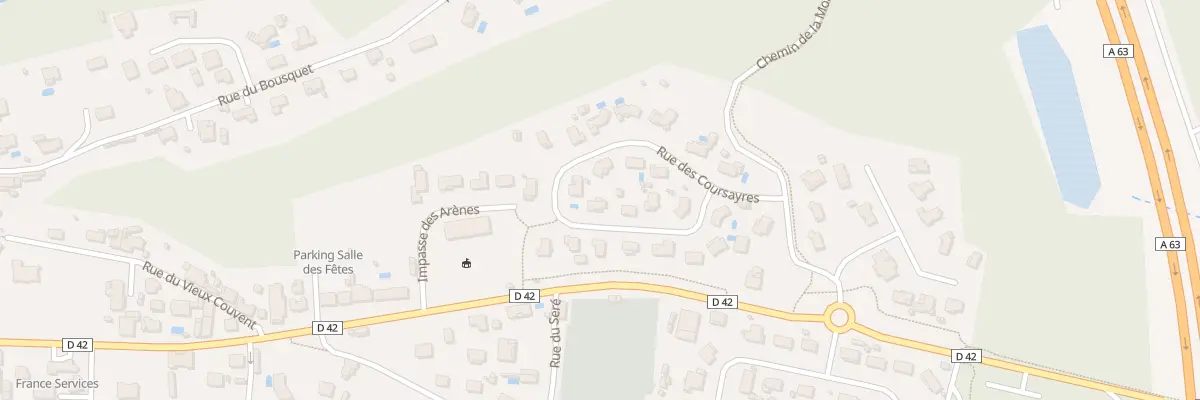 Plan du 293 Rue des Coursayres à Castets