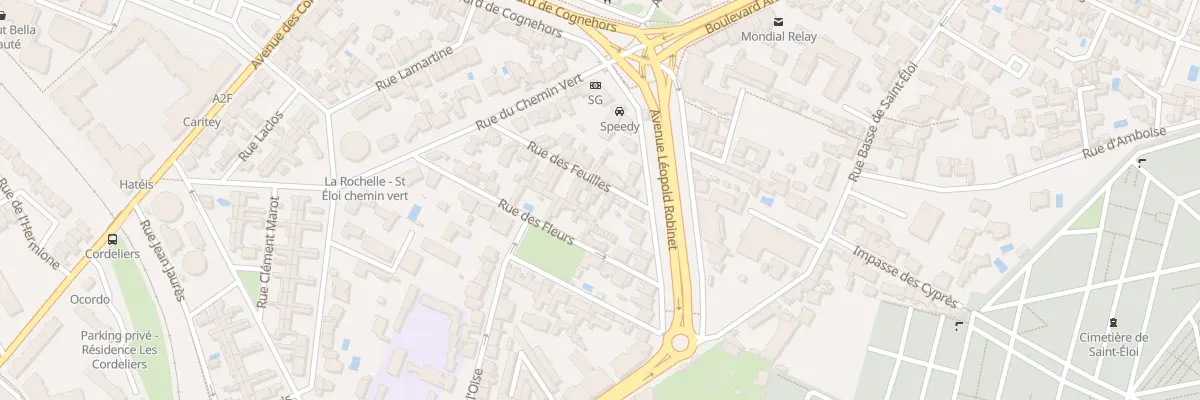 Plan du 7 Rue des Feuilles à La Rochelle